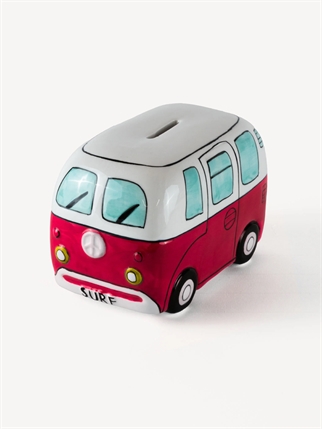 Devoted Surf Van Piggy Bank rød